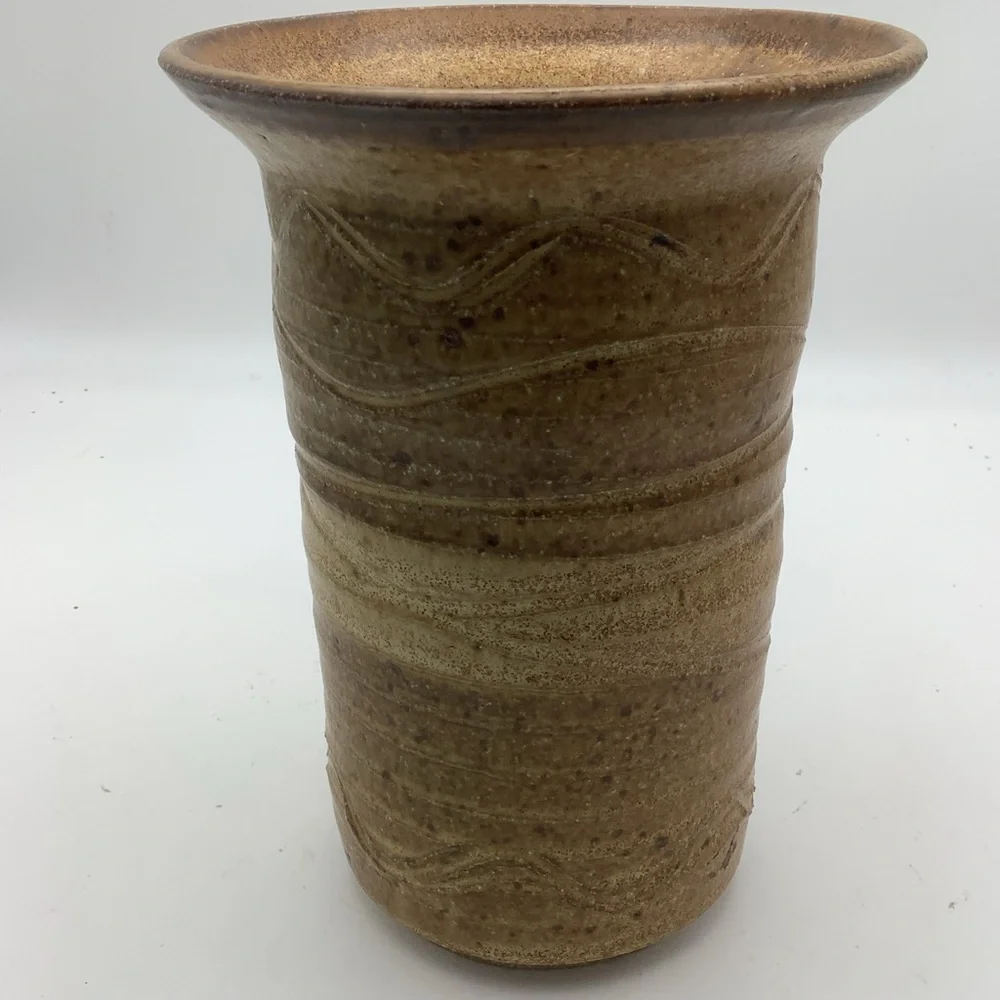 Rustic Brown Pottery Vase